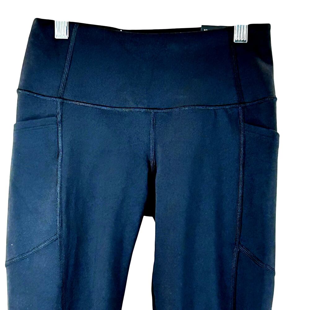 Victoria‎ Sport Leggings Womens Small Black Drawstring Waist Hidden Pocket New - Picture 2 of 10